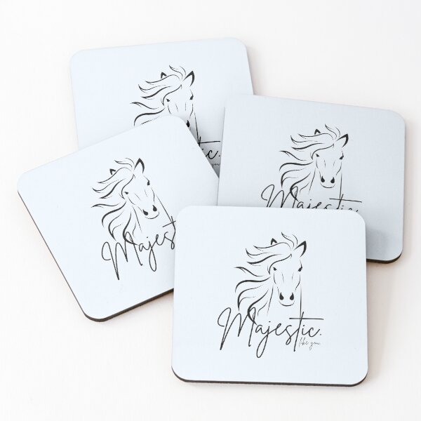 Item preview, Classic White & Black "Majestic ... like you" Horse  designed and sold by Dream Big! by E. H..