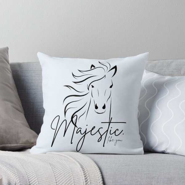 Item preview, Classic White & Black "Majestic ... like you" Horse  designed and sold by Dream Big! by E. H..