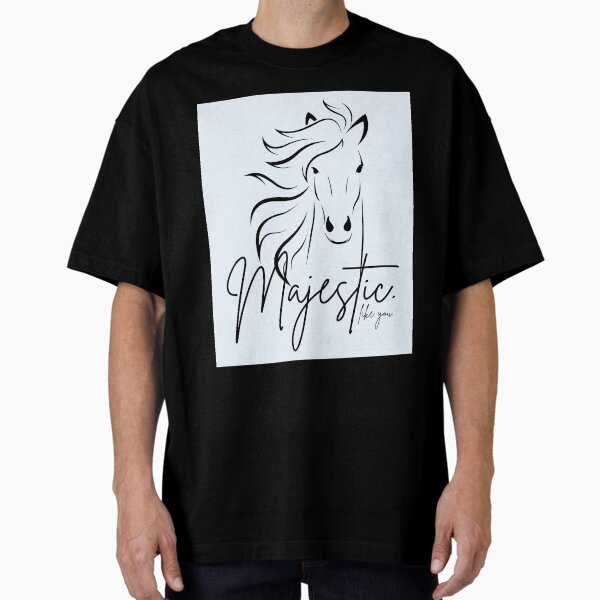 Item preview, Classic White & Black "Majestic ... like you" Horse  designed and sold by Dream Big! by E. H..