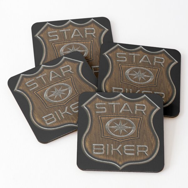 Item preview, Star biker wooden panel designed and sold by KlaraBubble.