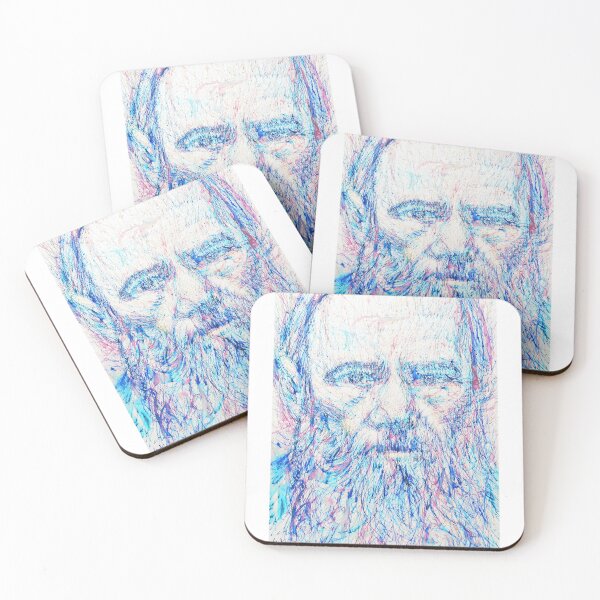 Item preview, Fyodor Dostoevsky / colored pens portrait designed and sold by lautir.