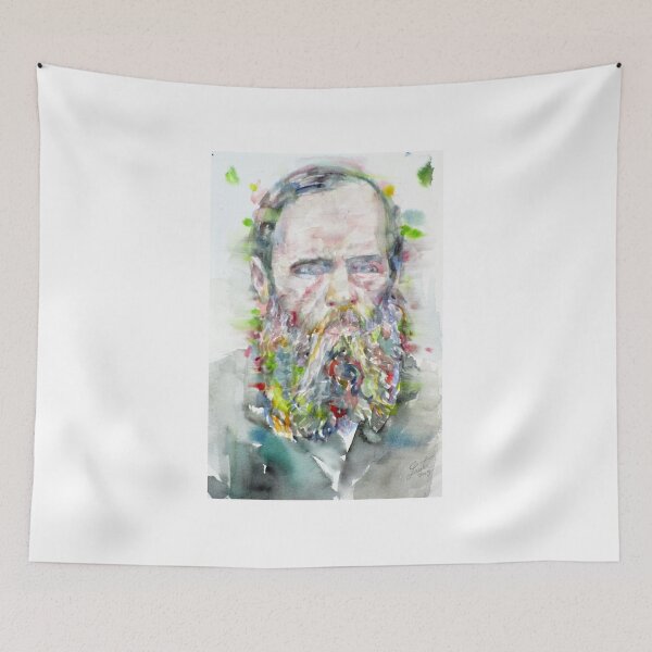 Item preview, FYODOR DOSTOEVSKY - watercolor portrait.5 designed and sold by lautir.