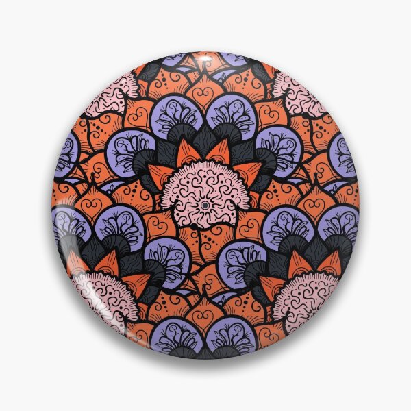 Item preview, Red and Purple Floral Turkish Ornament Art - Flower Pattern designed and sold by GoldenZodiac888.