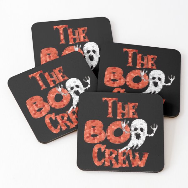 Item preview, The Boo Crew - Orange Mosaic with ghost - family and sibling designed and sold by hasbeenz.
