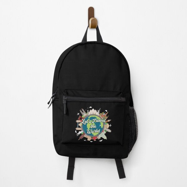 Item preview, World tour world map Travel trip vacation gift backpacker designed and sold by Lenny Stahl.