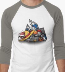 Anime Shonen & Monsters Men's Baseball ¾ T-Shirt