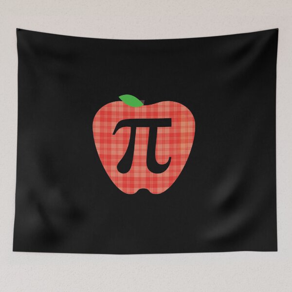Item preview, Apple Pi, Apple Pie Visual Pun, Plaid Apple, Pi Symbol designed and sold by ACC .