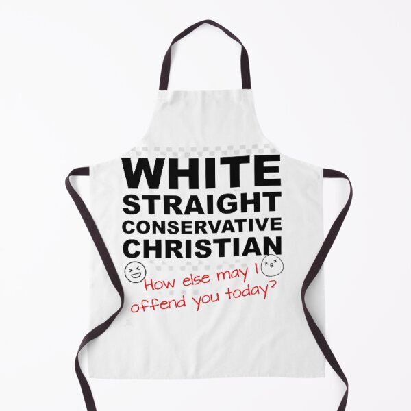 Item preview, White Straight Conservative Christian Funny Shirt designed and sold by bigshoop.