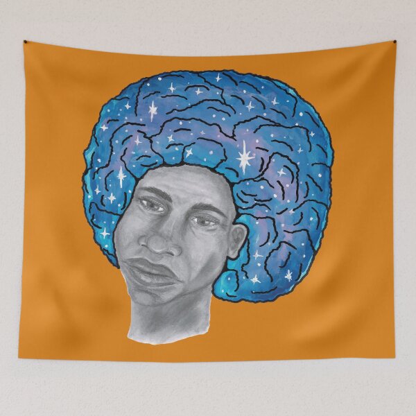Item preview, 'Galactic Afro' - Hand Drawn Surrealistic Design designed and sold by TaltalimDesign.