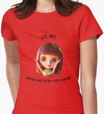 Blythe doll T-shirt: What Big Eyes You Have! Women's Fitted T-Shirt