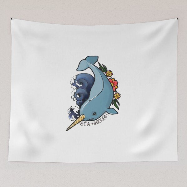 Item preview, sea unicorn designed and sold by virginia fabiani.