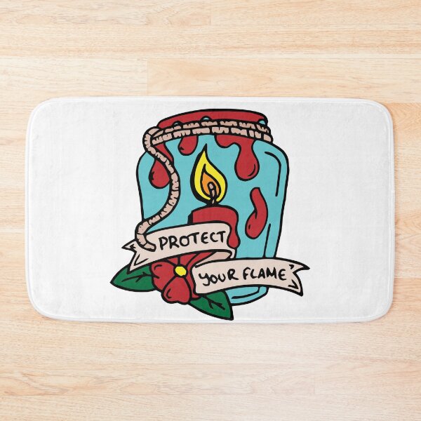 Item preview, Protect Your Flame - Traditional tattoo designed and sold by 86Gaz.