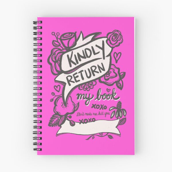 Item preview, Kindly Return My Book (Don't make me kill you) designed and sold by Christine Philbrick.