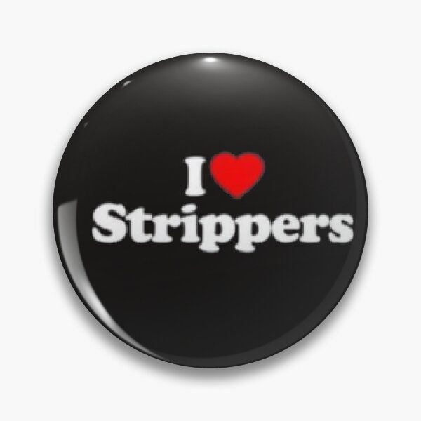 Item preview, I Love Strippers Heart Souvenir Funny T-Shirt designed and sold by bigshoop.