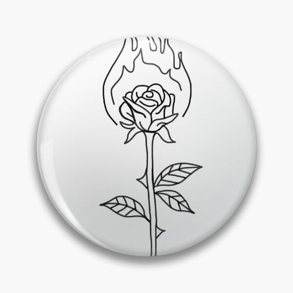Item preview, Rose On Fire designed and sold by stickersby-ems.