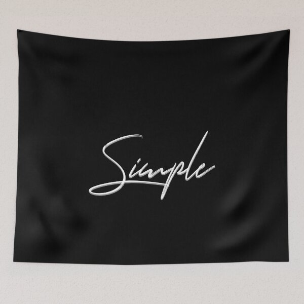 Item preview, Simple - White writing designed and sold by EdgyDesignForU.