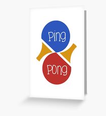 Ping Pong Greeting Card