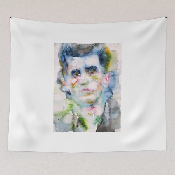 Item preview, LUDWIG WITTGENSTEIN - watercolor portrait designed and sold by lautir.