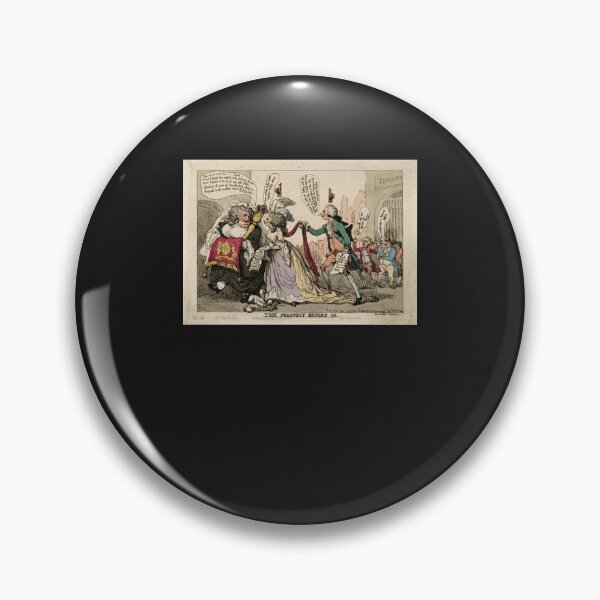 Item preview, Fiancé Funny Cartoon  The Prospect Before Us  1788 Vintage Cartoon Art Print designed and sold by KainOdeh.