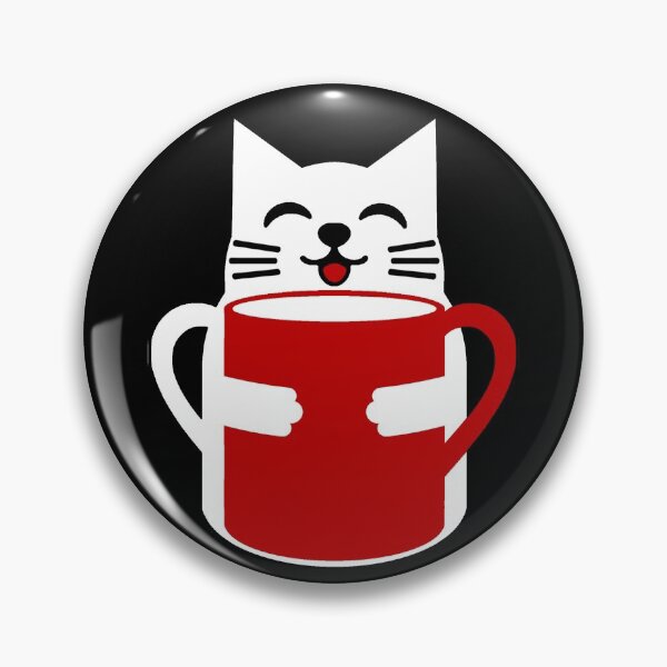 Artikelvorschau, Süße Katze mit Tasse Kaffee entworfen und verkauft von Ricisme.