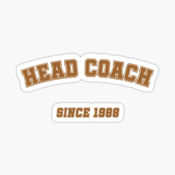 Head Coach 1988 Sticker