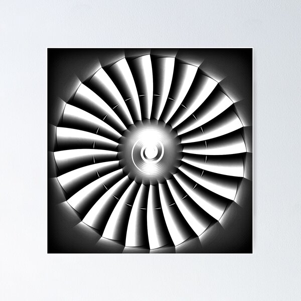 Item preview, Airplane Turbine - Optical Illusion  designed and sold by The-Fox-Hole.