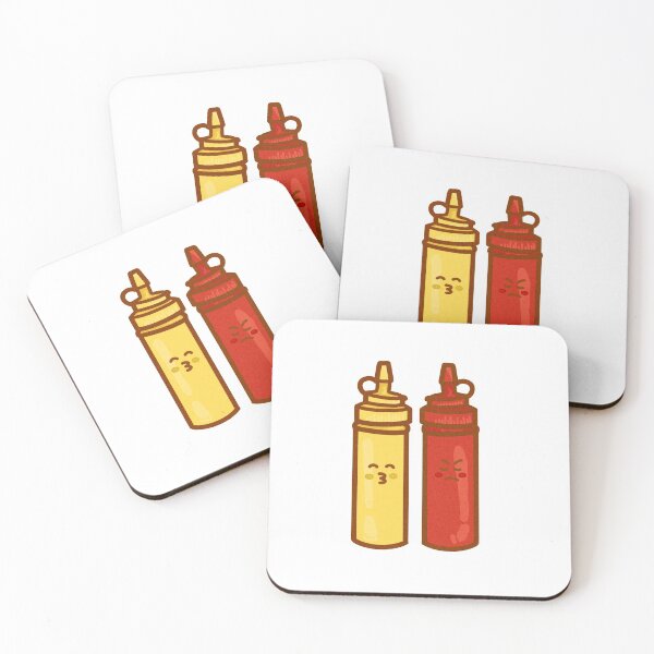 Artikelvorschau, Lustige Senf- und Ketchup-Emoji-Illustration entworfen und verkauft von crizzysketch.