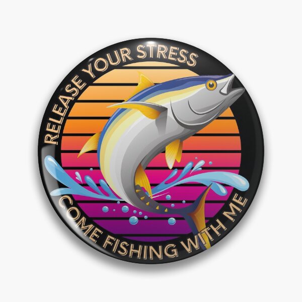 Item preview, Release Your Stress Come Fishing With Me - Funny Fishing Quotes designed and sold by Calakan.
