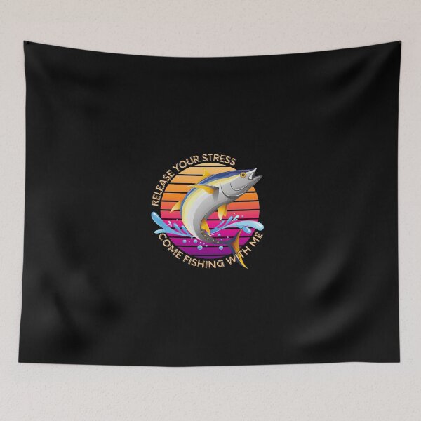 Item preview, Release Your Stress Come Fishing With Me - Funny Fishing Quotes designed and sold by Calakan.