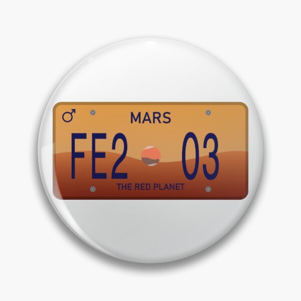 Item preview, Mars Iron Oxide License Plate designed and sold by TransportTees.