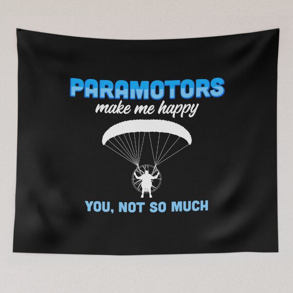 Item preview, Happy Poramotor Powered Paragliding Paramotoring print designed and sold by jakehughes2015.