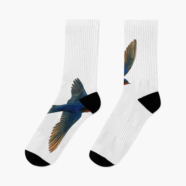 Item preview, Two beautiful Watercolor Barn swallows flying designed and sold by CarolineJordaan.