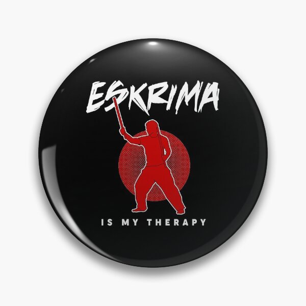 Item preview, Eskrima Is My Therapy Arnis Kali Fighting Quote design designed and sold by jakehughes2015.