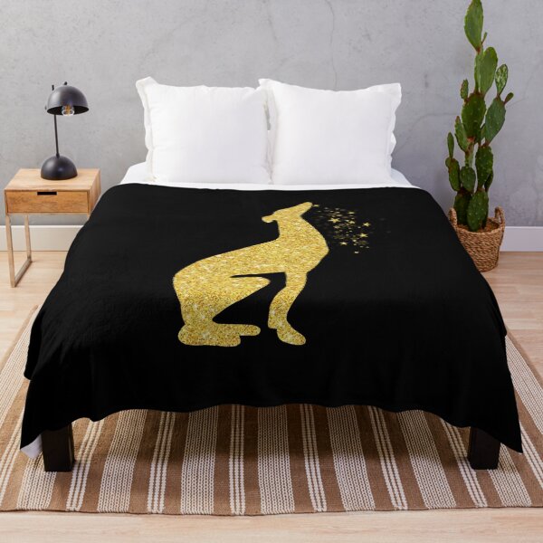 Item preview, Gold Glitter Stars greyhound dog designed and sold by shirtscom.