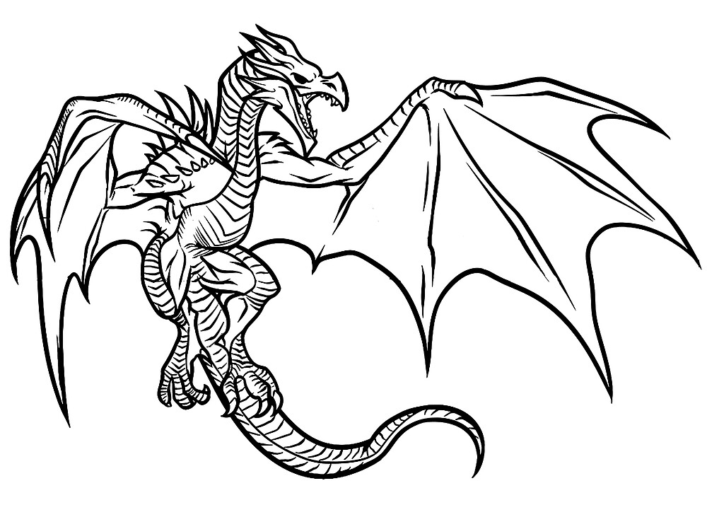Skyrim Dragon By Laura Downing Redbubble