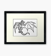 Skyrim Dragon Framed Print