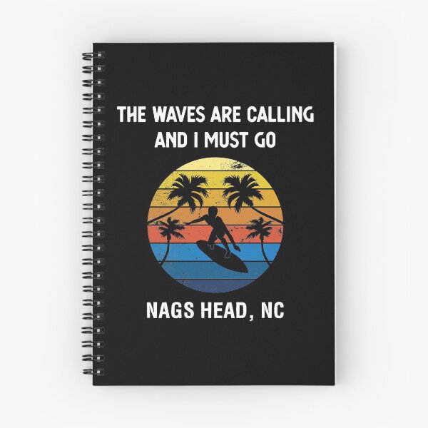 Item preview, The Waves Are Calling Nags Head Surfing Beach Vacation print designed and sold by jakehughes2015.