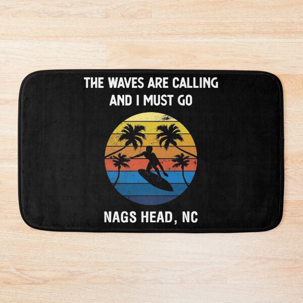 Item preview, The Waves Are Calling Nags Head Surfing Beach Vacation print designed and sold by jakehughes2015.