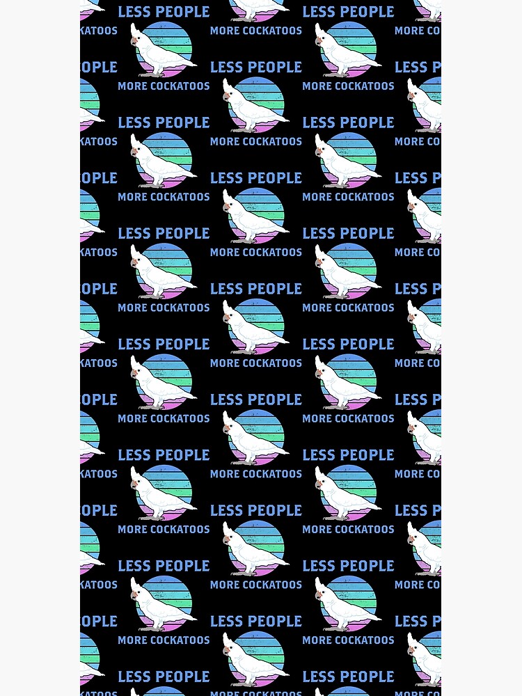 Thumbnail 3 of 3, Duffle Bag, Less People Parrot Lover Goffin Cockatoo graphic designed and sold by jakehughes2015.
