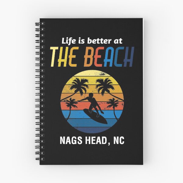 Item preview, Life Is Better Nags Head Surfing Beach Vacation print designed and sold by jakehughes2015.
