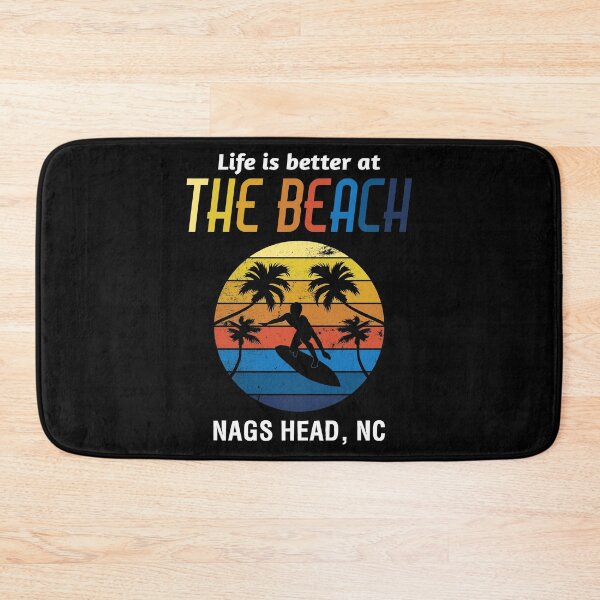 Item preview, Life Is Better Nags Head Surfing Beach Vacation print designed and sold by jakehughes2015.