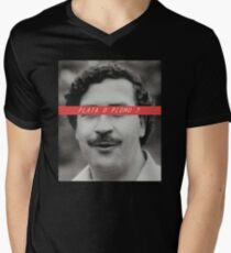 Camiseta para hombre de cuello en v Patrocinador de Pablo Escobar