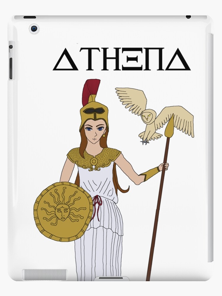 PALLAS ATHENA - Greek goddess and owl of minerva design | iPad Case & Skin