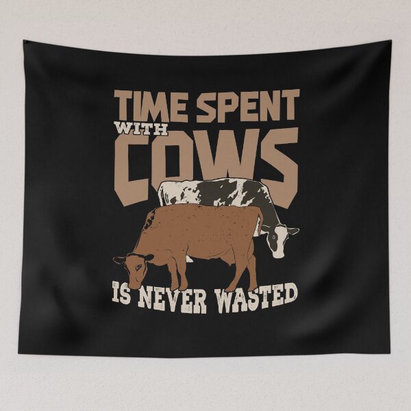 Item preview, Time Spent With Cows Is Never Wasted designed and sold by Marcid95.