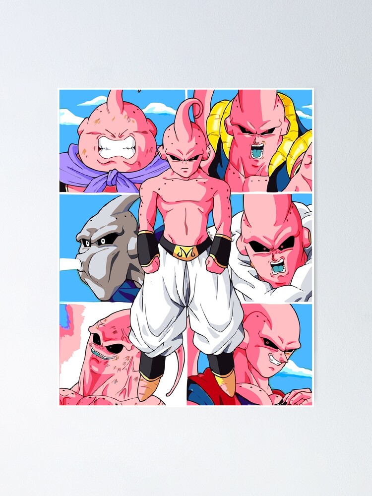 Majin Buu Streetwear anime design for dragon ball Poster for Sale by  WahomeV