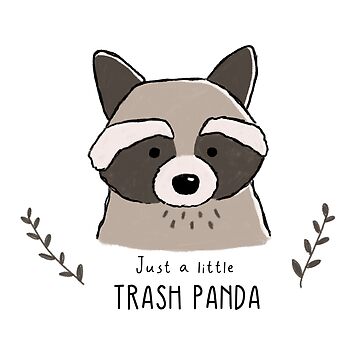 Trash Panda Raccoon Sticker