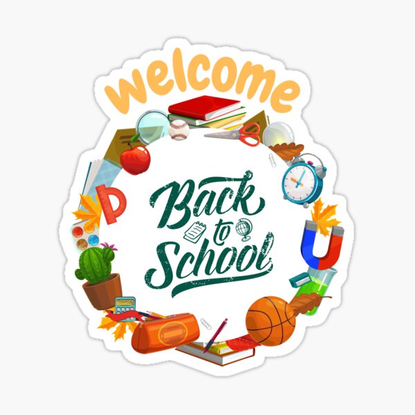 back to school' Sticker | Spreadshirt