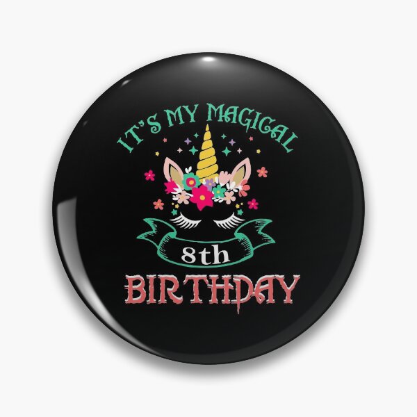 Item preview, Its My Magical 8Th Birthday Bday Party Cute Unicorn Gift designed and sold by elamlakini.