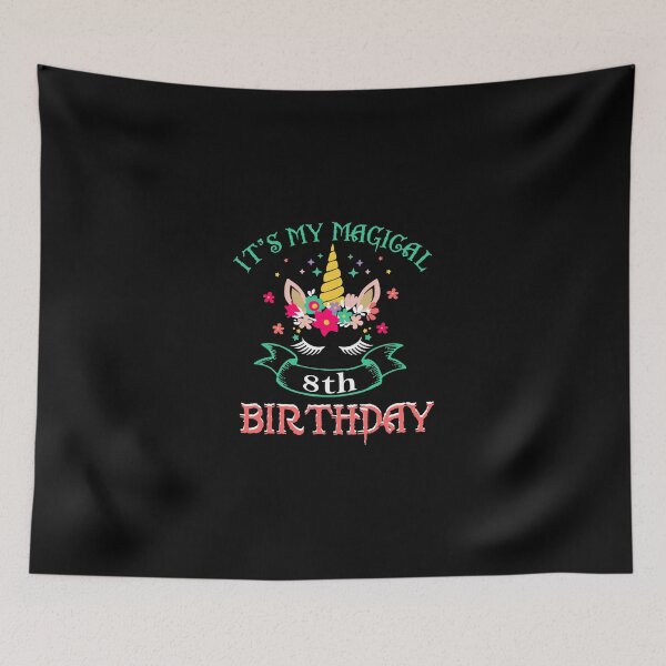 Item preview, Its My Magical 8Th Birthday Bday Party Cute Unicorn Gift designed and sold by elamlakini.