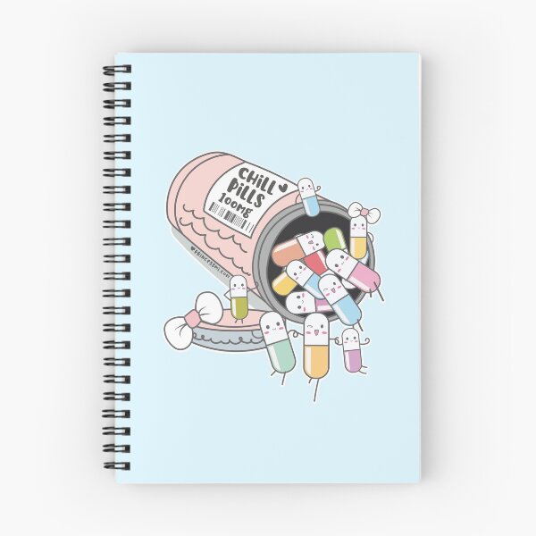 Item preview, chill pills cute pills cartoon designed and sold by princessmi-com.